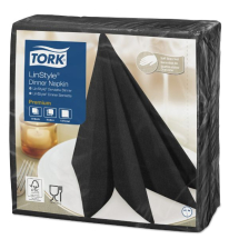 Linstyle Airlaid Black Napkins 39cm x600 Linstyle Airlaid Black Napkins 39cm x600