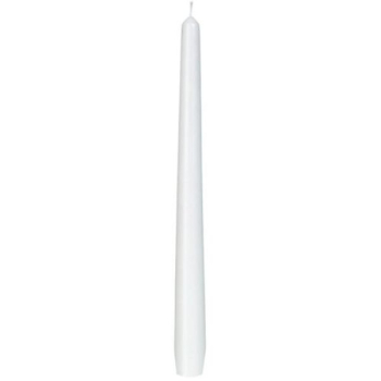 10Inch White Tapered Candles x100
