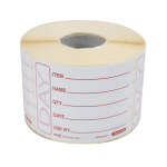 "Use By" Removable Day Lables 2"x2.5" x500