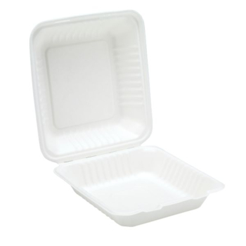 9Inch Bagasse Clamshell Meal Box x200