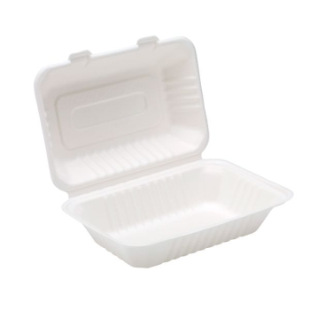 9x6Inch Bagasse Lunch Box 160x230mm
